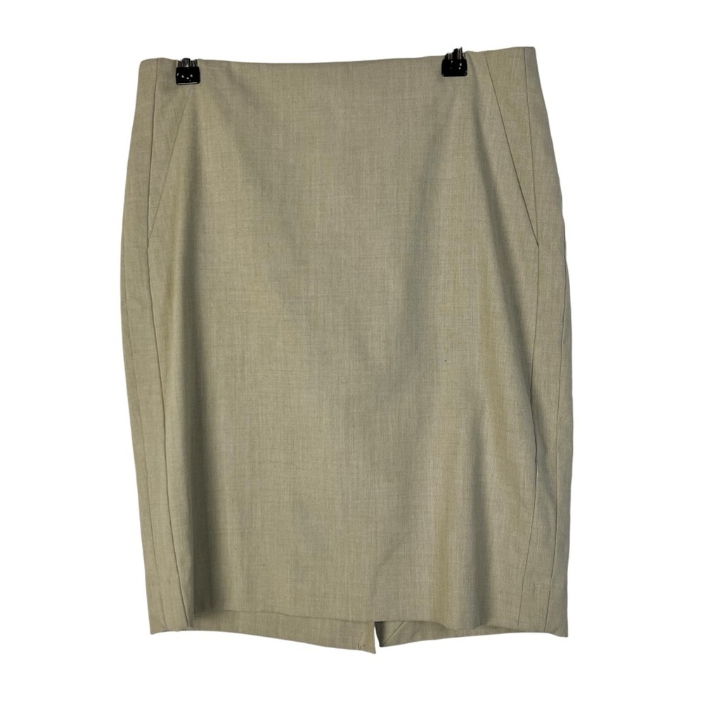 The Limited Collection Light Beige Knee Length Pencil Skirt 4